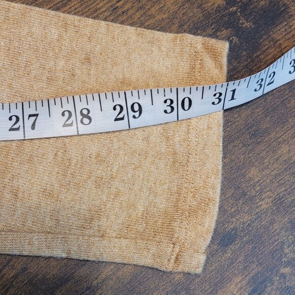 Susan Graver Tunic Top Size L Heathered Tan Soft Comfort Knit Button Back - Picture 8 of 8